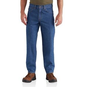 Carhartt men’s relaxed straight fit 100% jeans 35x33 Euc